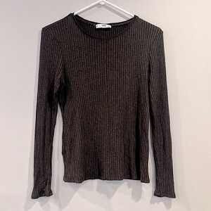 🔥Mango Chocolate Ribbed Knit Top🔥